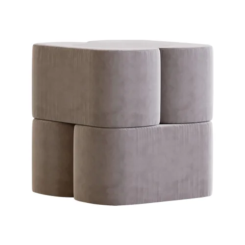 Hermhaus - Ori Velvet Pouffe 