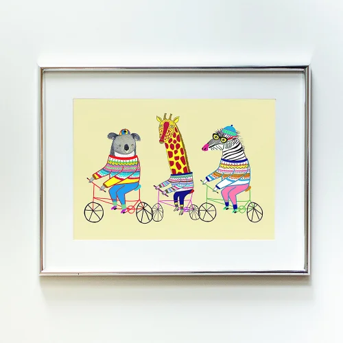 Little Forest Animals - Bisiklet Arkadaşları Tablo