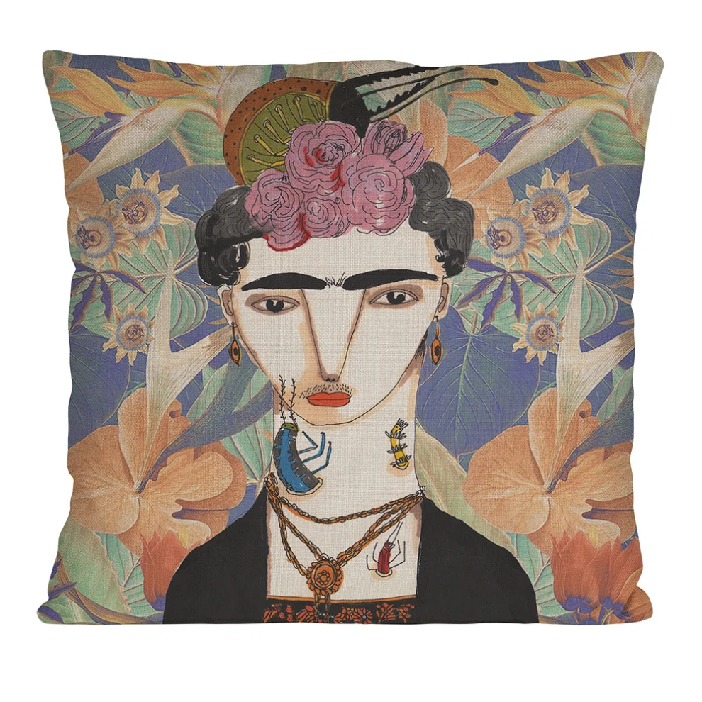 Serkan Akyol - Frida in Jungle Pillow