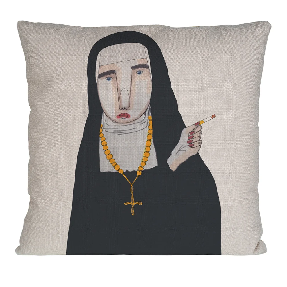 Serkan Akyol - Naugthy Nun Pillowcase