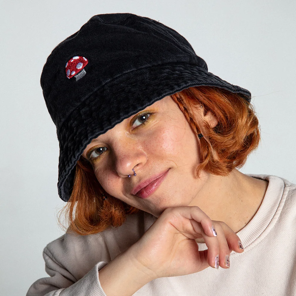 Kity Boof - Jean Bucket Hat Washed Şapka - Il