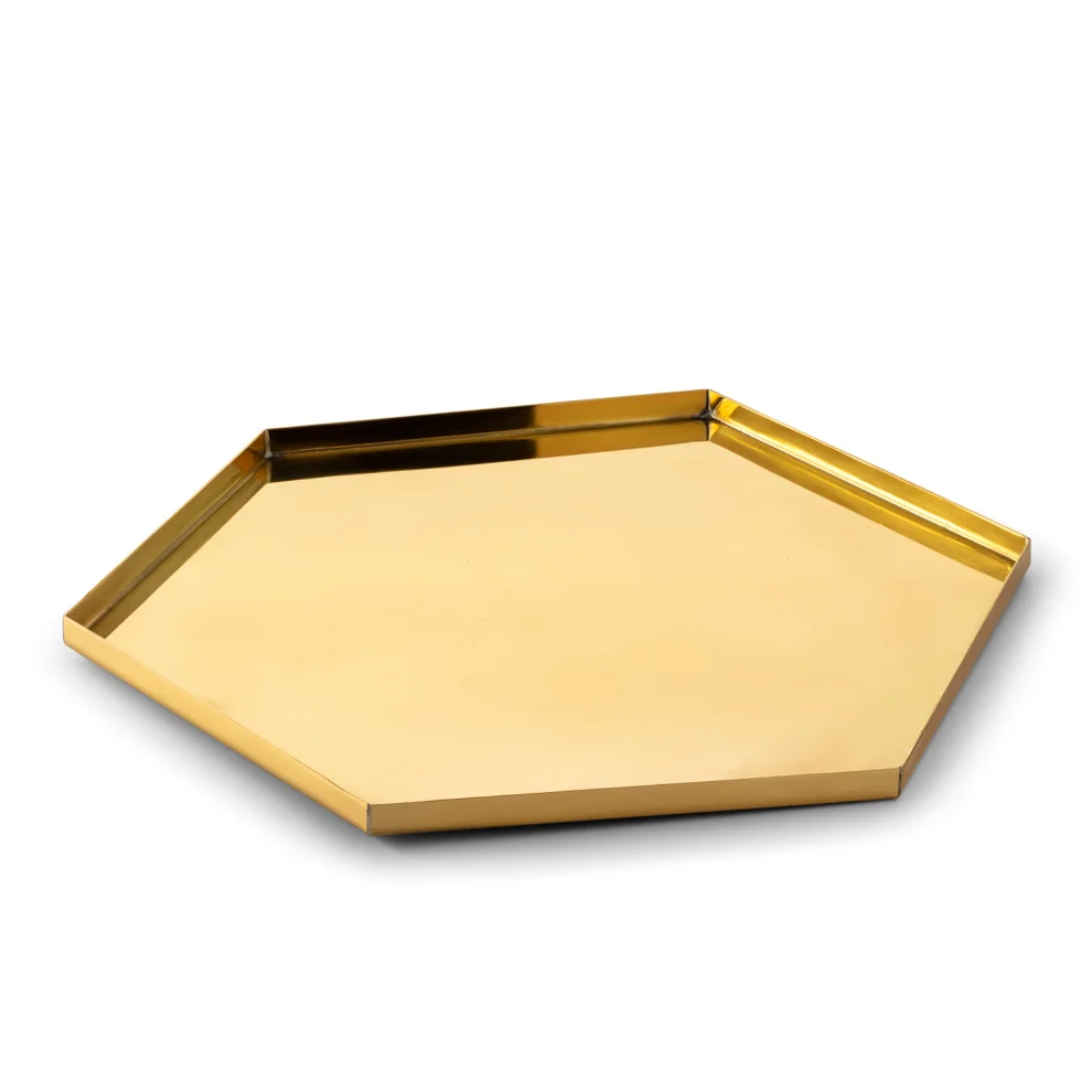 Bakır İstanbul - Hexagon Brass Tray