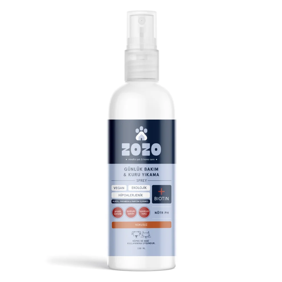 Zozo Cares - Daily Care & Dry Wash Spray - Unscented - Hypoallergenic - 150 Ml