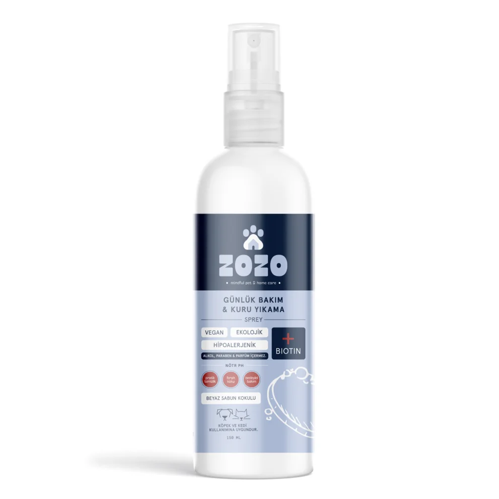 Zozo Cares - Daily Care & Dry Wash Spray - White Soap Scent - Hypoallergenic - 150 Ml