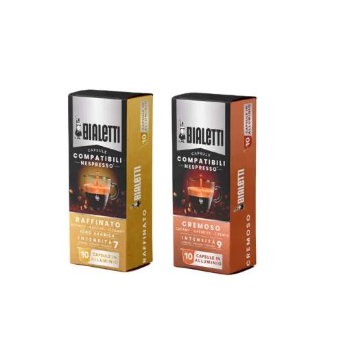 Bialetti - Nespresso Compatible Rafinato And Cremoso Capsules 2x10 Pieces