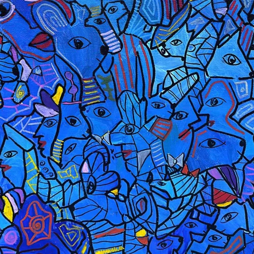 Lovinart - Jude's Blue Party Series 1 By Ferruh Karakaşlı Baskı