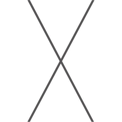 minimal X design