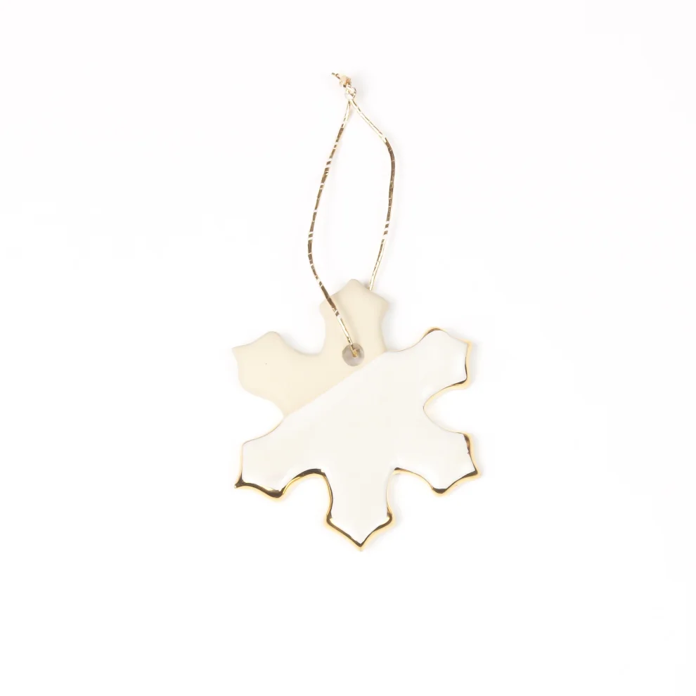 Zulu Ceramics - Snowflake Xmas Ornament