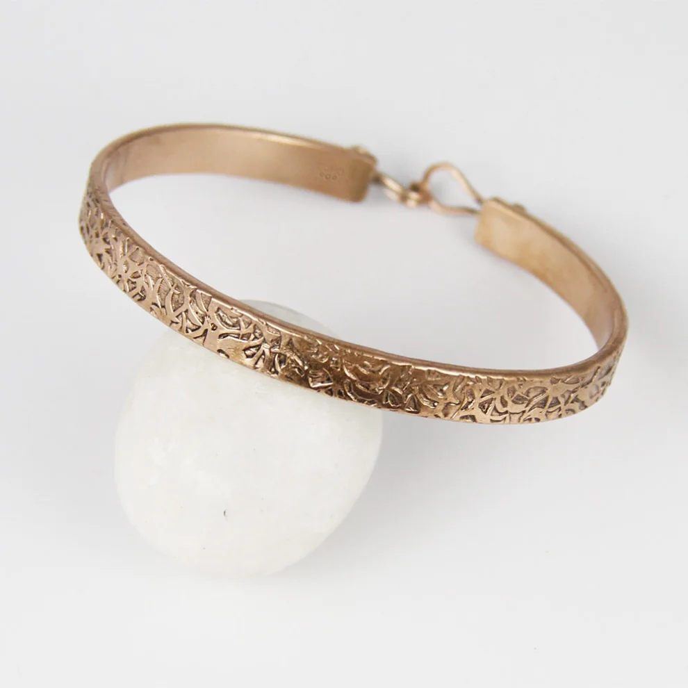 Coho Objet	 - Coho Tılsım Copper Handmade Motifs Bracelet