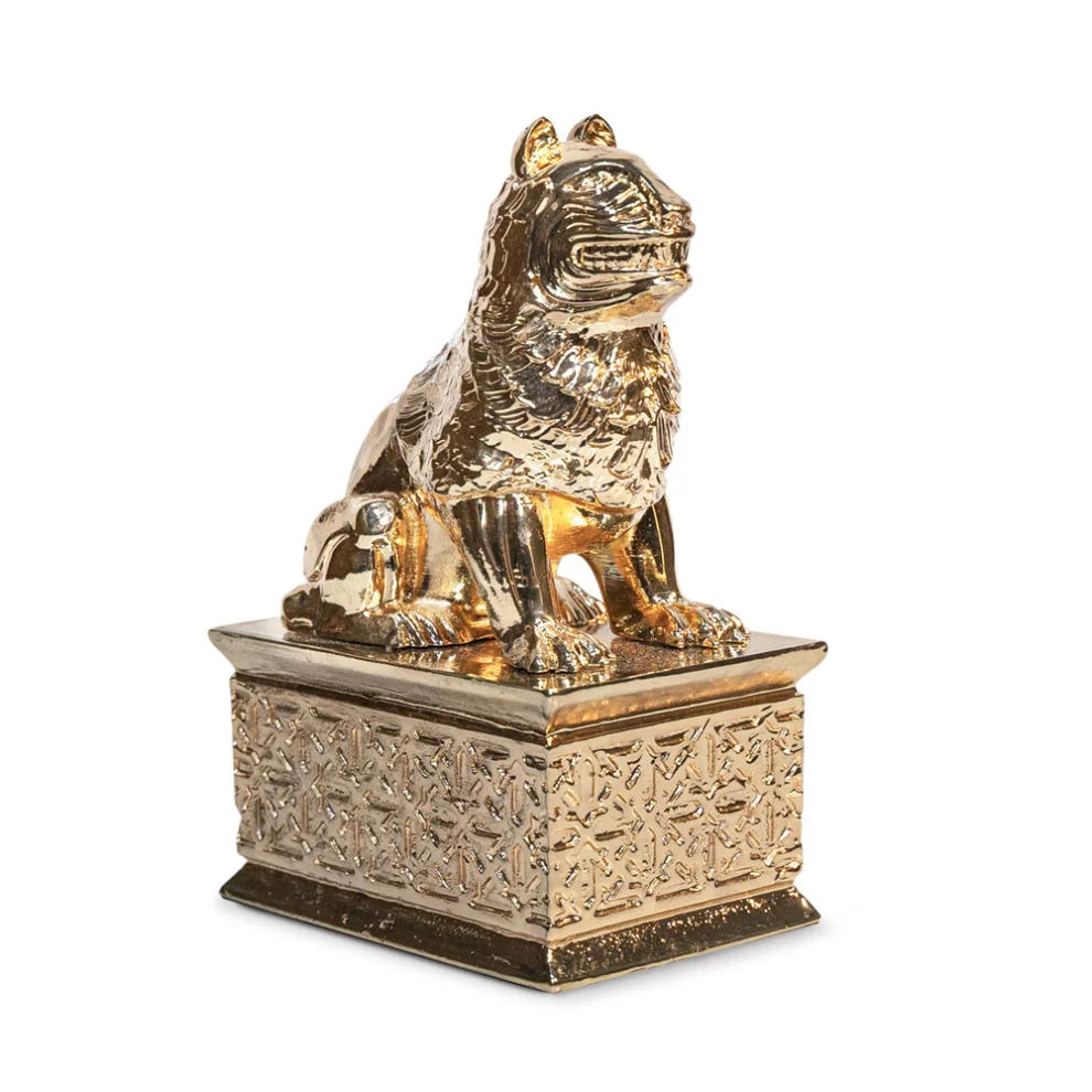 Har Sanat - Andalusian Lion Figure Gold