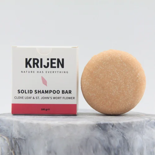 Krijen - Shampoo Bar -  Clove Leaf & John's Wort Flower