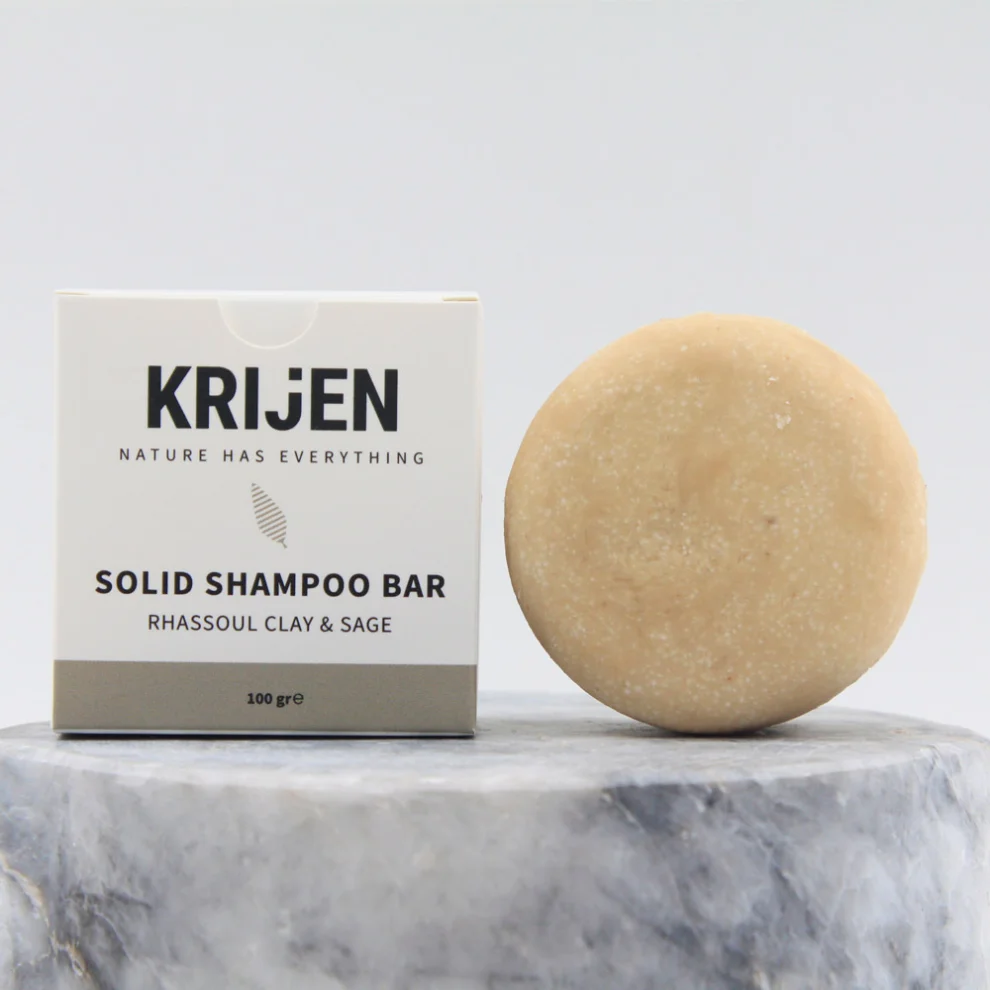 Krijen - Shampoo Bar -  Rhassoul Clay & Sage