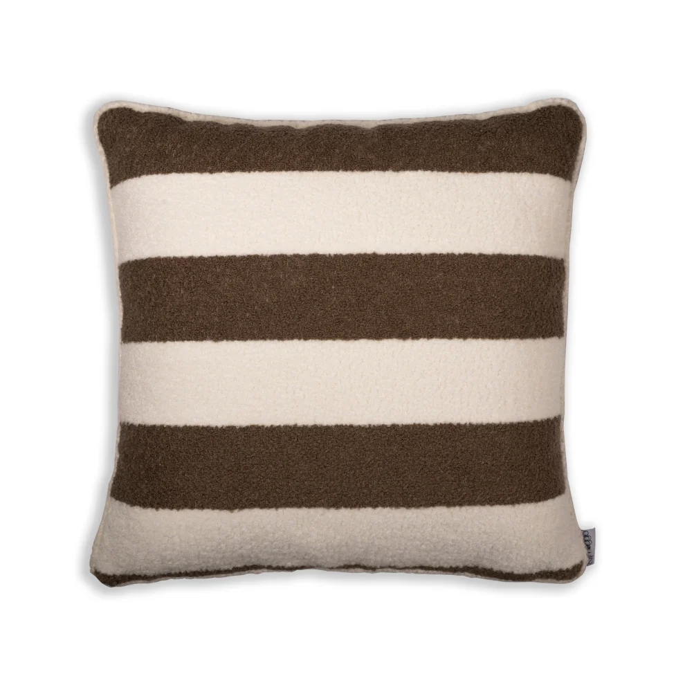 22 Maggio Istanbul - Courmayeur Striped Plush Decorative Pillow/throw
