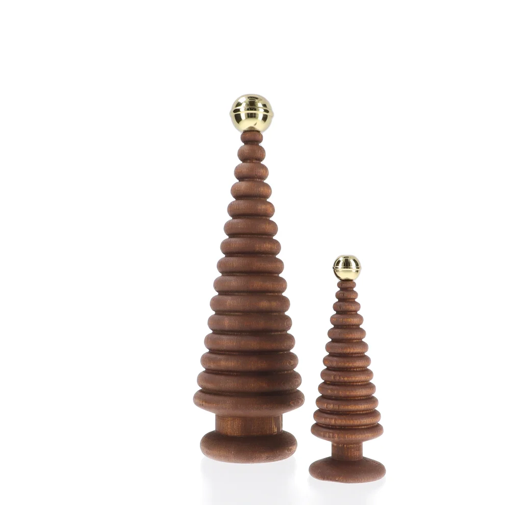 ANANAS - Cedar Duo Tree Set With Brass