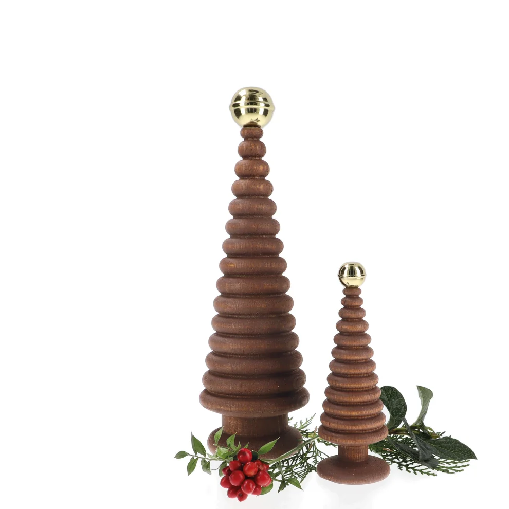 ANANAS - Cedar Duo Tree Set With Brass