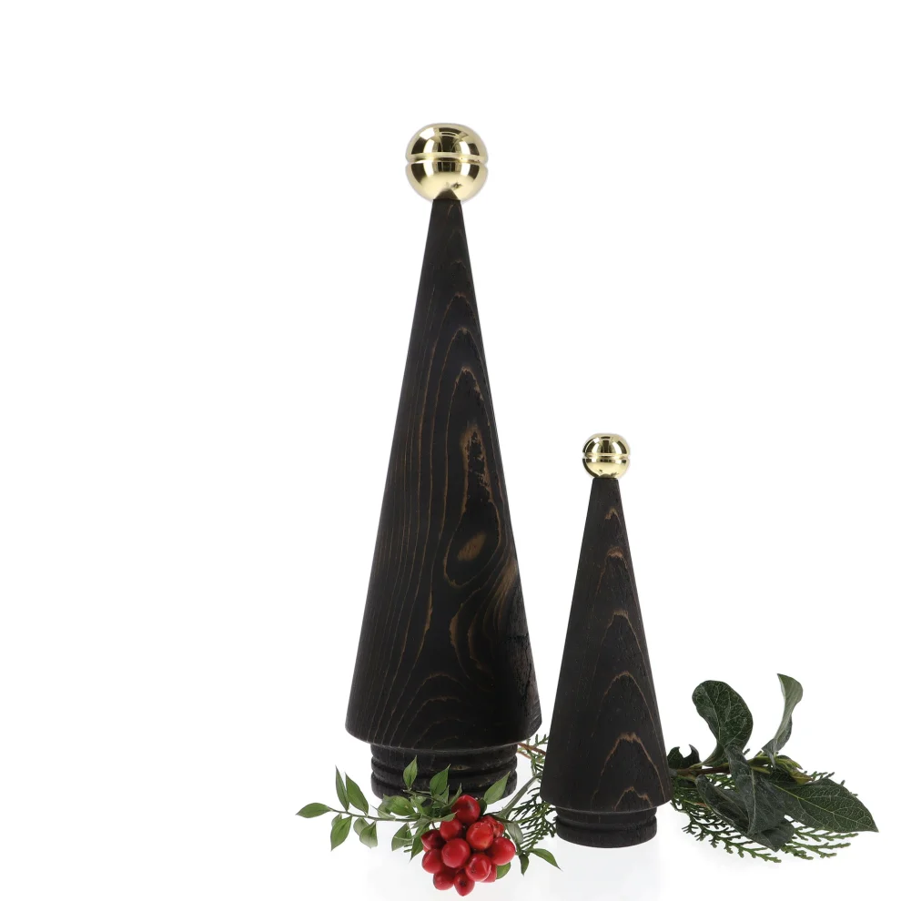 ANANAS - Cedar Duo Tree Set With Brass