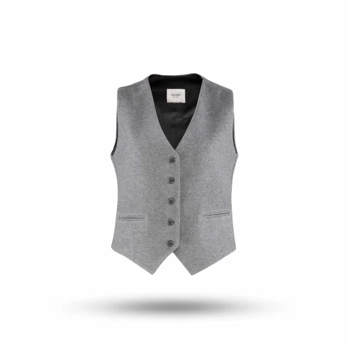 Equpe Studio - V-Neck Caché Wool-Blend Vest