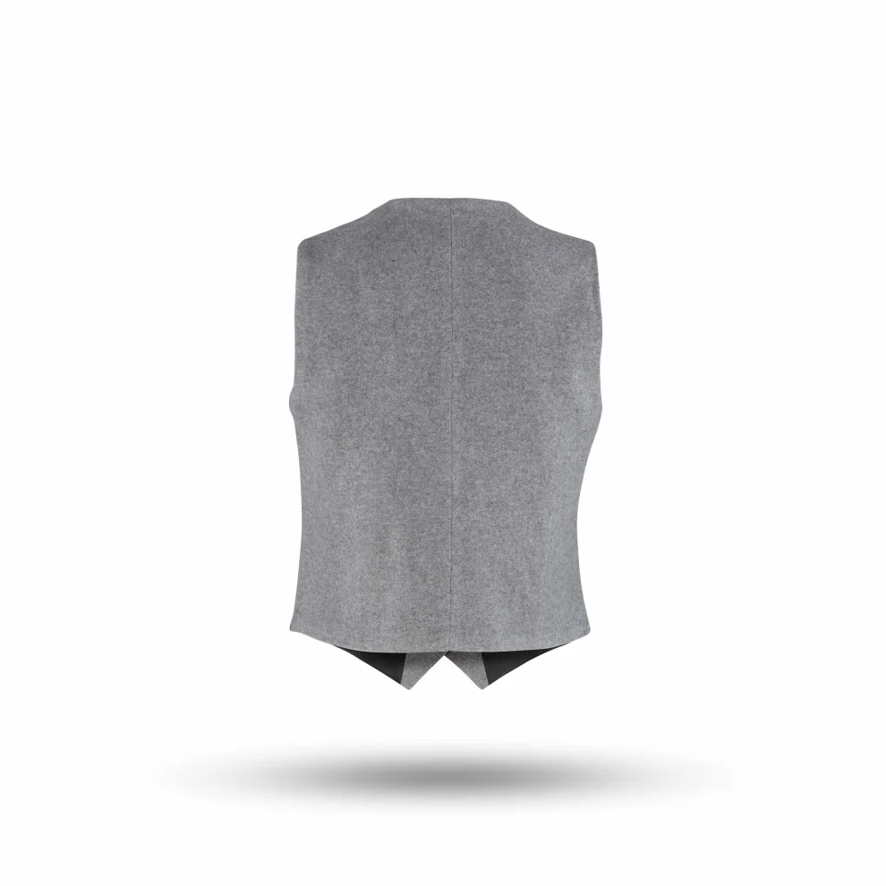 Equpe Studio - V-Neck Caché Wool-Blend Vest