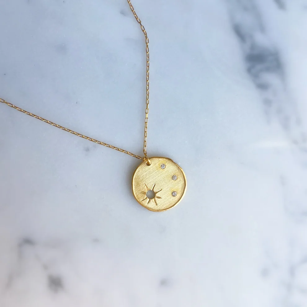 Lucida Jewelry - The Sun and Three Stars Necklace