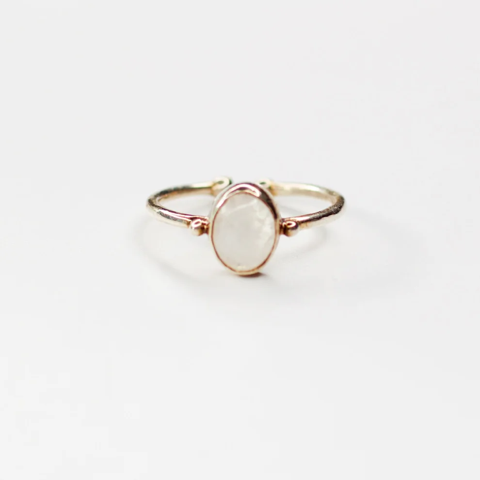 Boho Yoga Art - Moonstone Ring