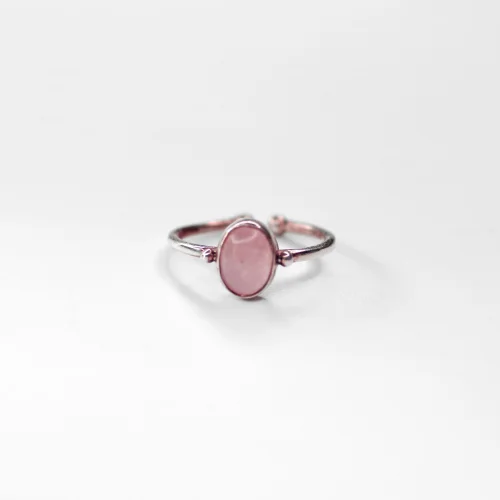 Boho Yoga Art - Pink Quartz Ring
