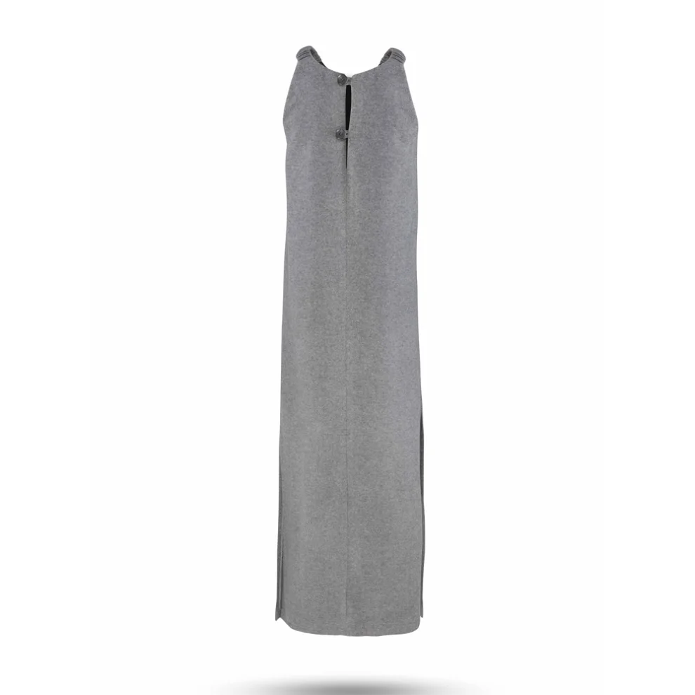 Equpe Studio - Round Collar Caché Wool-Blend Dress