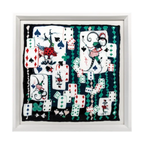 Un Poco - Playing Cards Ahşap Tablo