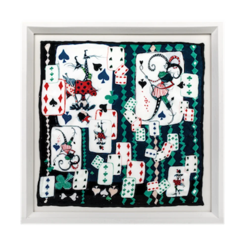 Un Poco - Playing Cards Ahşap Tablo