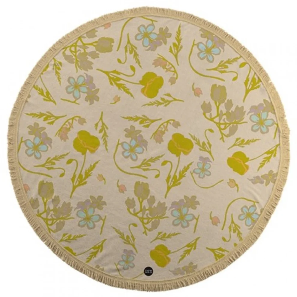 Towdoo - Freesia Round Beach Towel