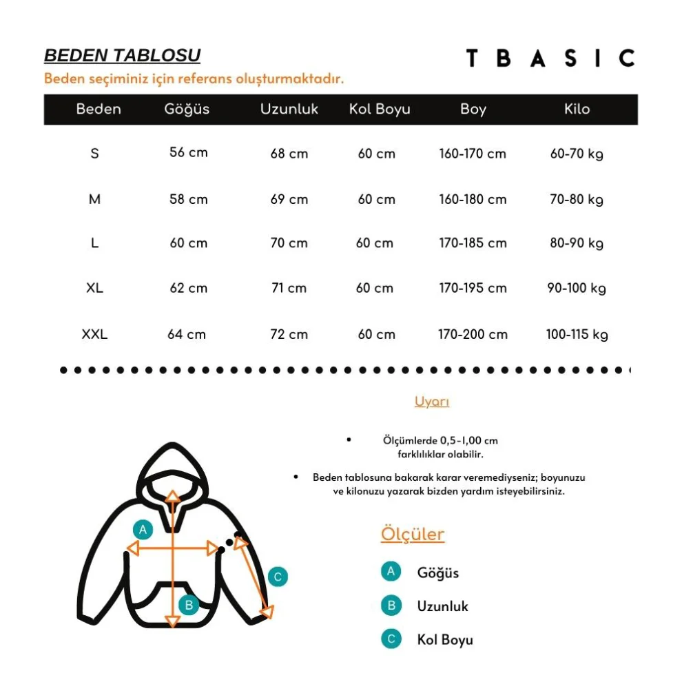 Tbasic - Kanguru Cep Sweatshirt