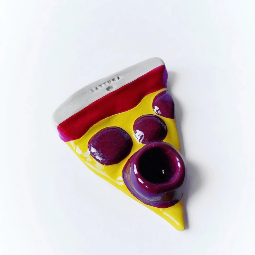 Lattuga Ceramics - Pizza Al Pepperoni Candle Holder