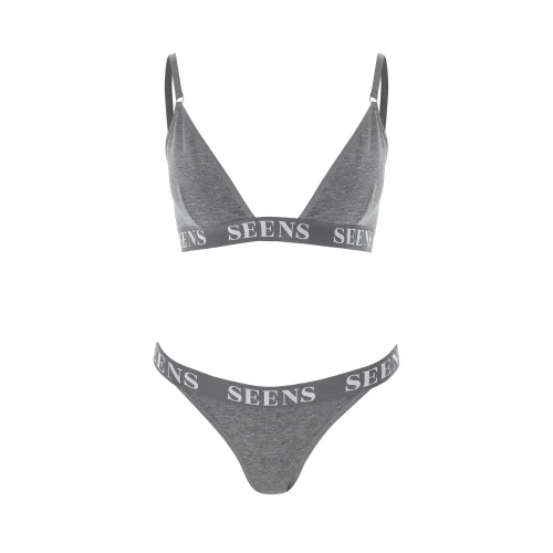 Seens - Vivian Triangle Bra And Myrra Slip Panties Set