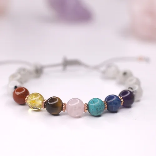 Boho Yoga Art - Chakra Bracelet With Moonstone