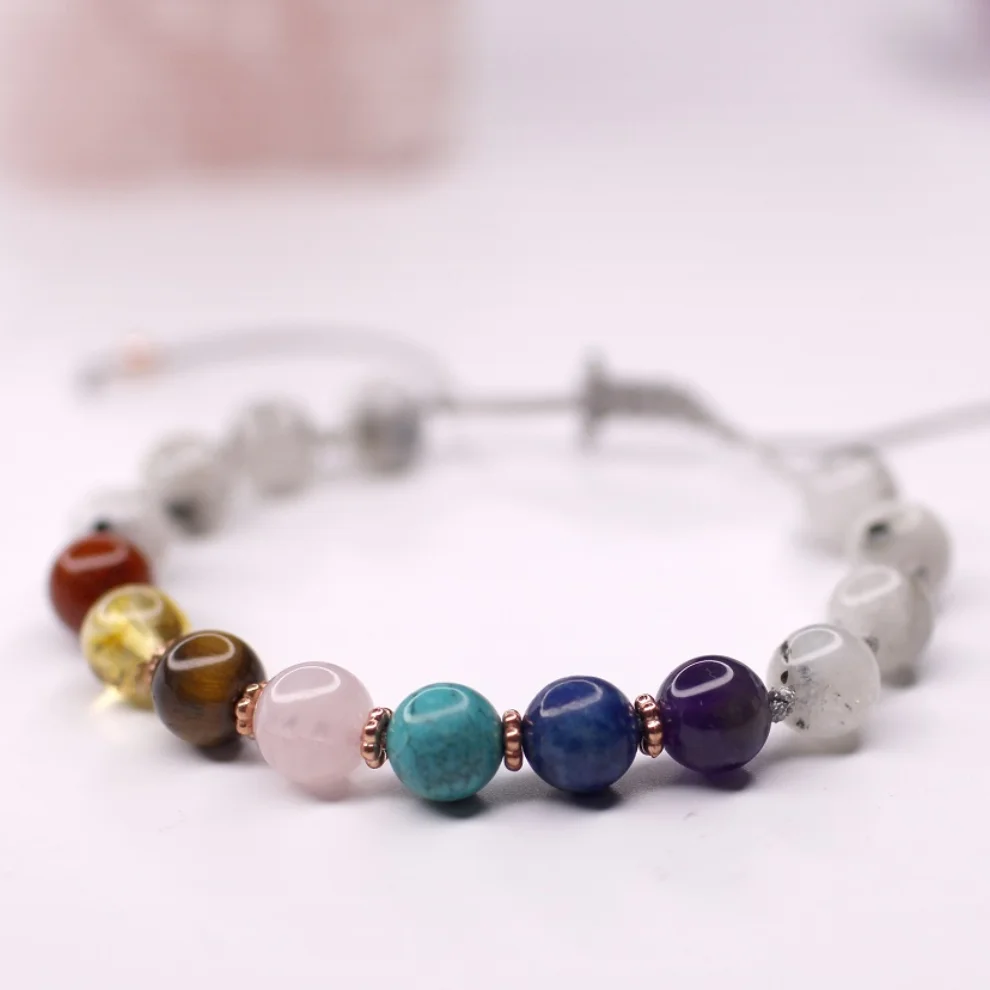 Boho Yoga Art - Chakra Bracelet With Moonstone