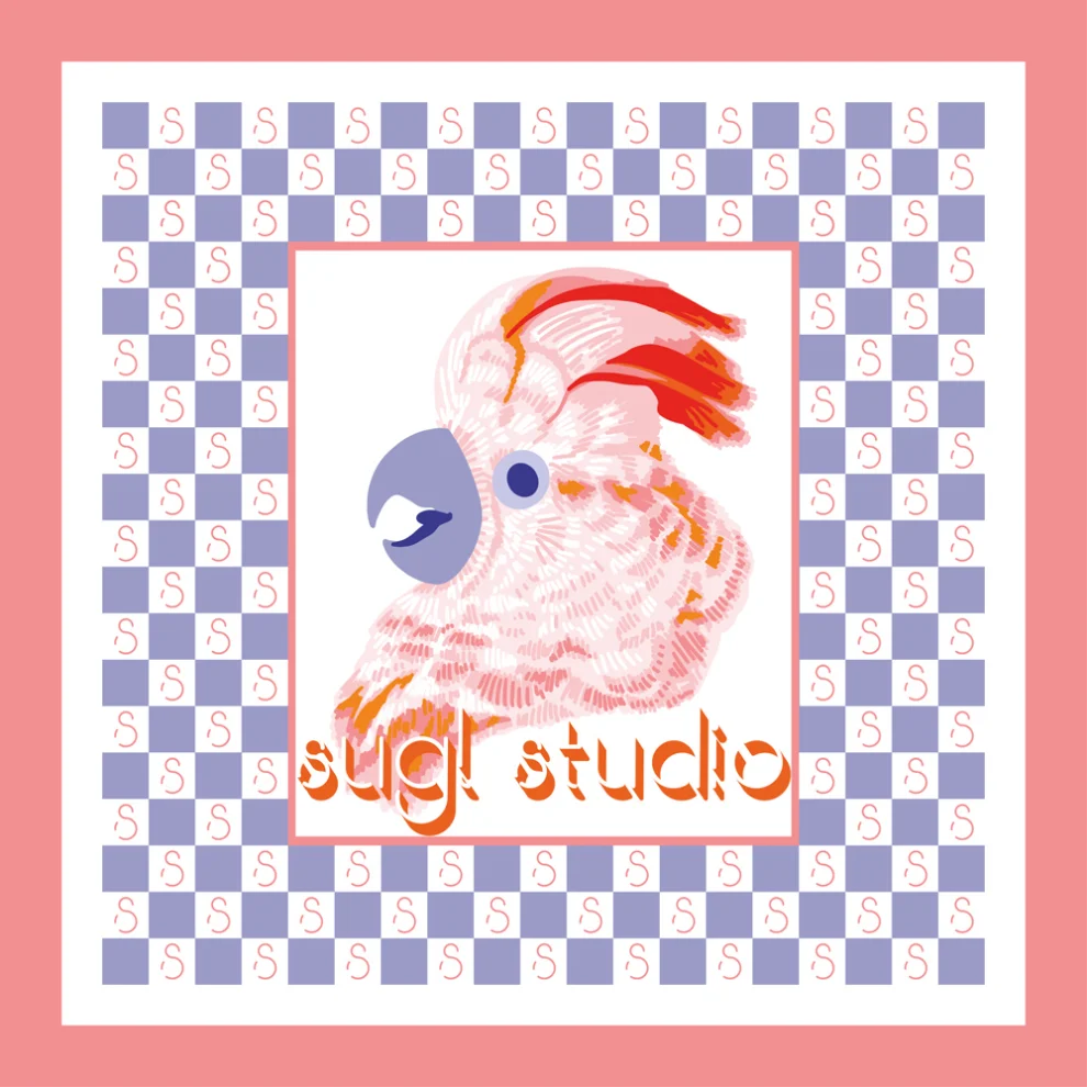Sugl Studio - Salmon-crested Cockatoo Bandana