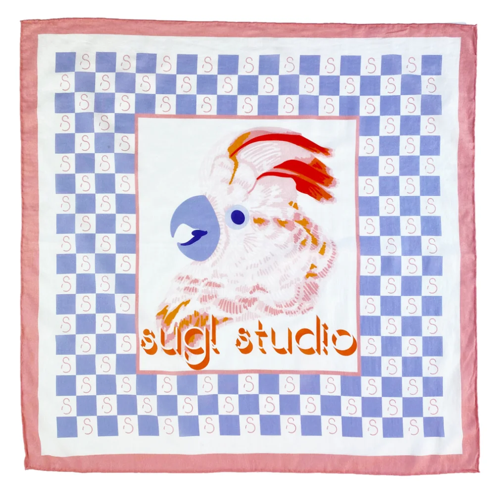 Sugl Studio - Salmon-crested Cockatoo Bandana