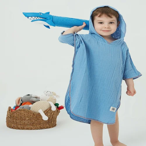 Any&Many - Bluem Unisex Muslin Poncho