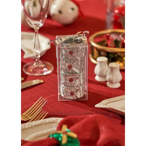MELINO HOME - Christmas Napkin Ring Set Of 4