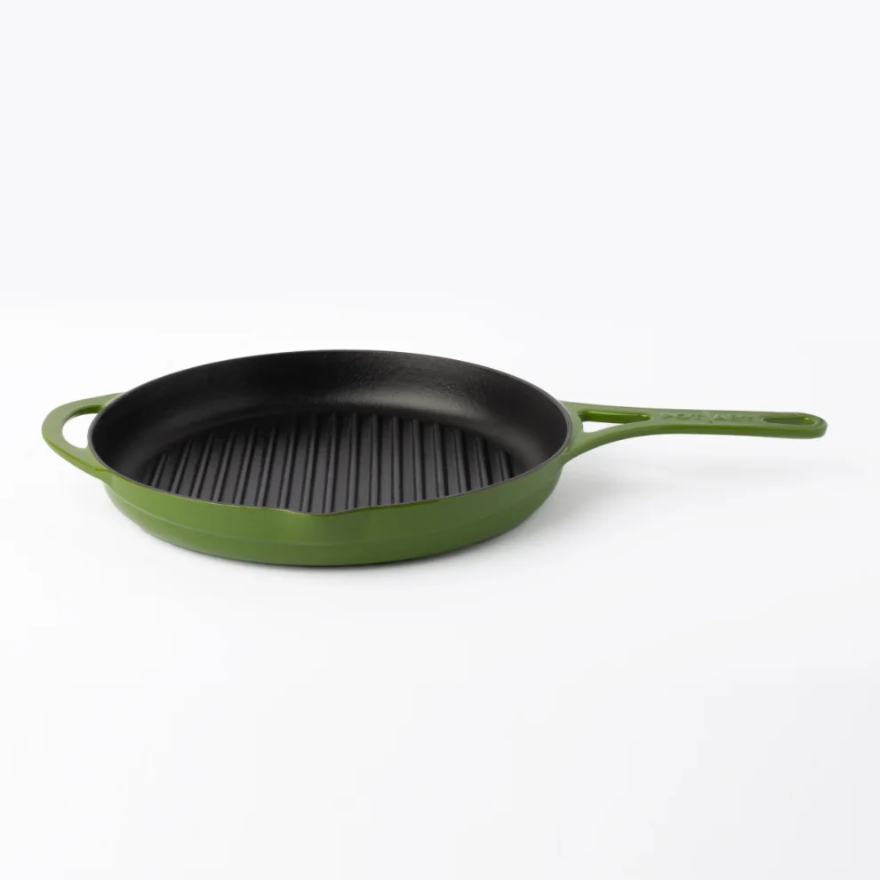 Pot Art - Forest 3-piece Cast Iron Kitchen Set