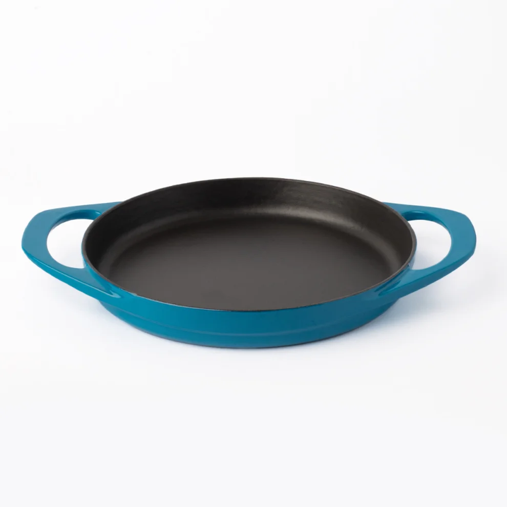 Pot Art - Ocean 3-piece Cast Iron Kitchen Set