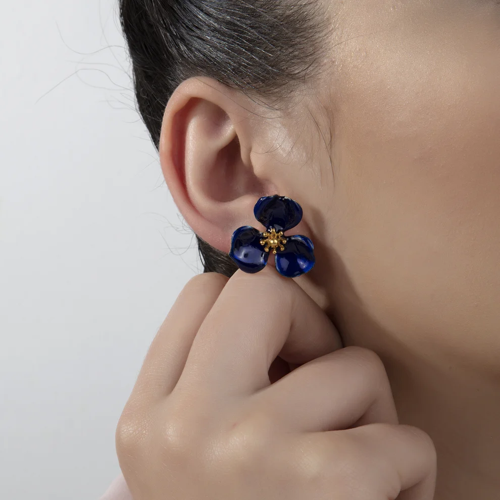 Milou Jewelry - Bloom Çiçek Küpe