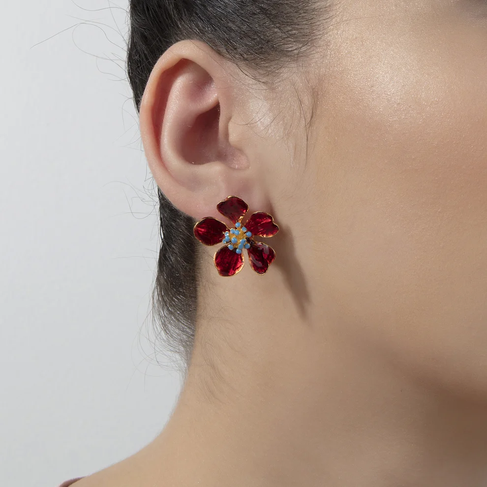 Milou Jewelry - Small Bud Flower Earrings