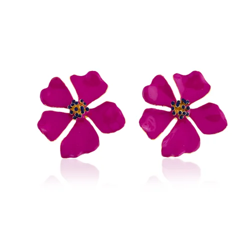 Milou Jewelry - Wild Rose Çiçek Küpe