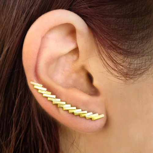 Nuir Studio - Line Brick Earcuff