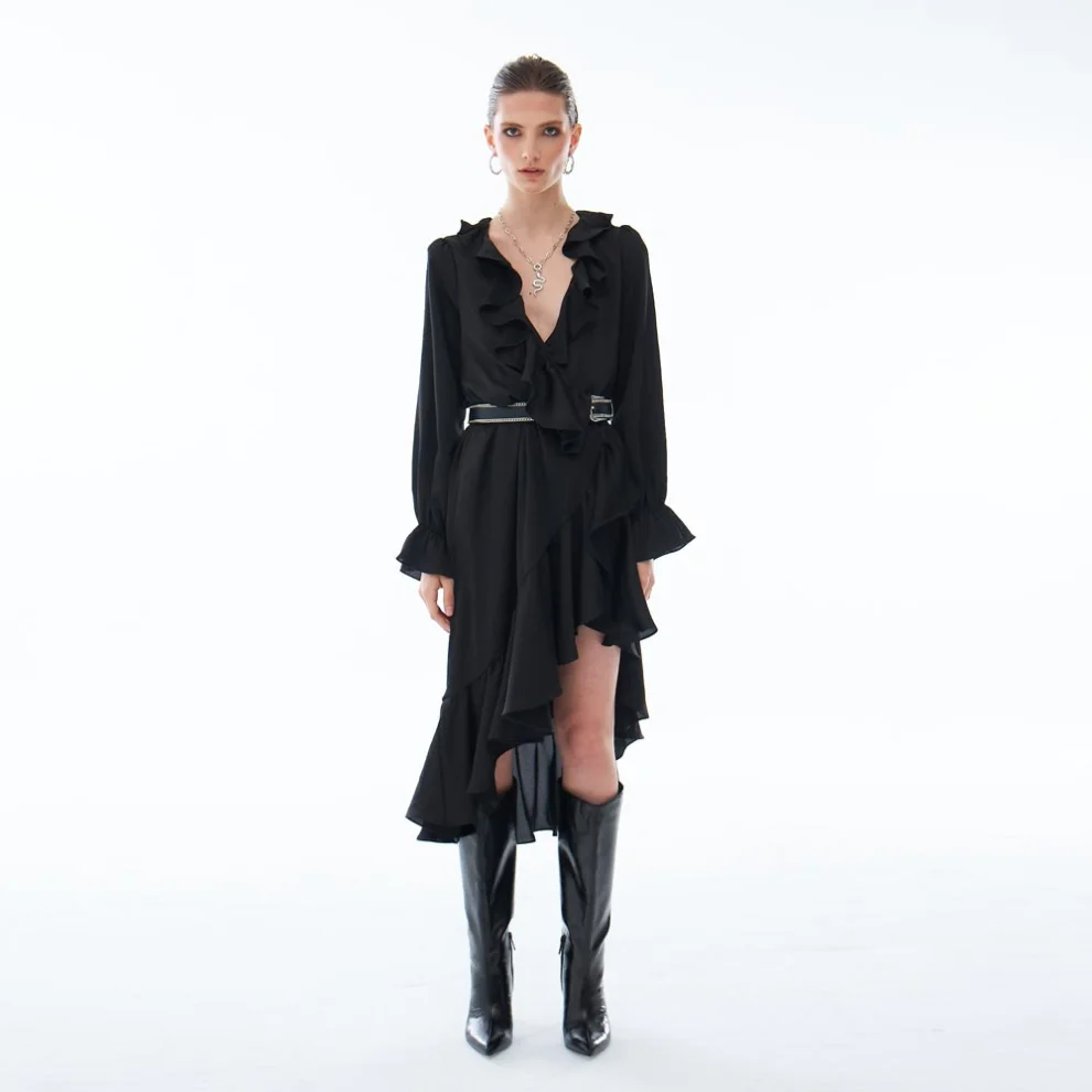 Luxez - Vienna Volanlı Elbise