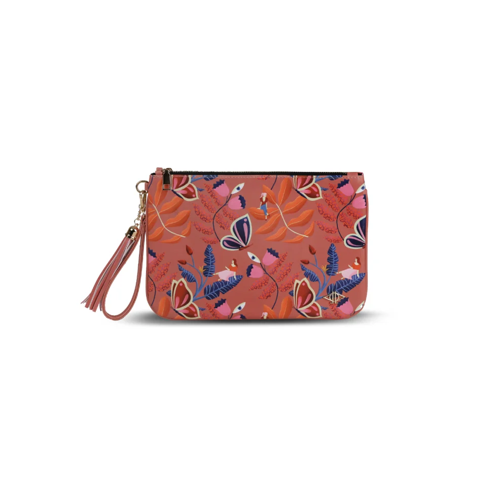 Dellel - Imagine A Forest Clutch Portföy Çanta