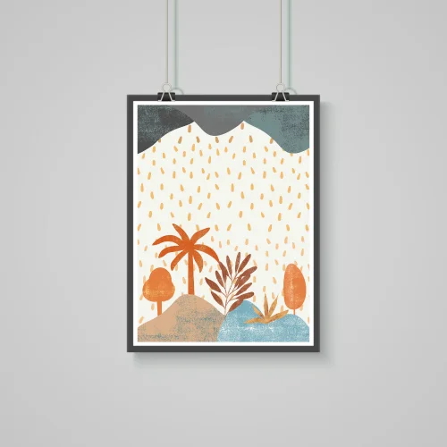 Studio Ovata - Rainy Desert Baskı