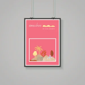 Somewhere In The Desert Printed