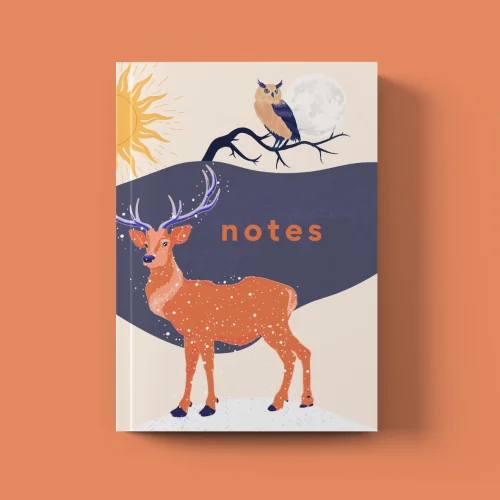 Studio Ovata - Animals - Glossy Cover Notebook