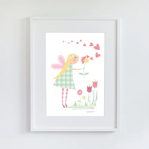Little Forest Animals - Flower Fairy Kids Room Painting